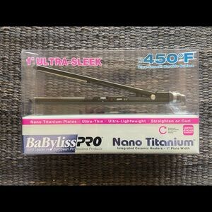 BaBylissPRO® Nano Titanium™ 1" Ultra-Sleek Straightener (BLACK)